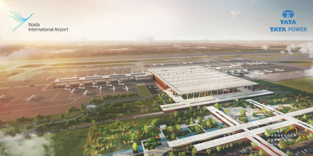 Noida International Airport partners with Tata Power for a renewable energy initiative.